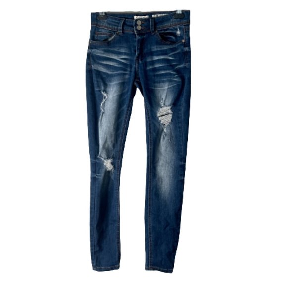 Indigo Rein Denim - Indigo Rein Distressed Ripped Skinny Jeans 3 Ankle